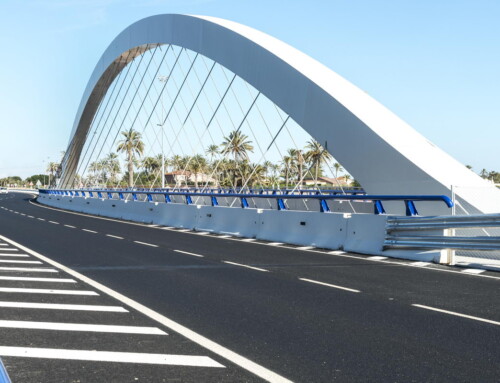 Bridge over the Vinalopó River in the city of Elche. Alicante. Spain. 2015.