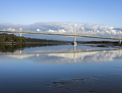 Bridge over the River Barrow. New Ross. Ireland. 2020.  2020.