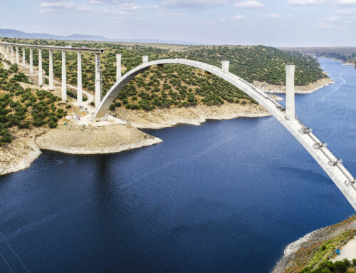 We begin with the board above the arch on the bridge over the river Tagus. Reservoir of Alcántara.  Cáceres.