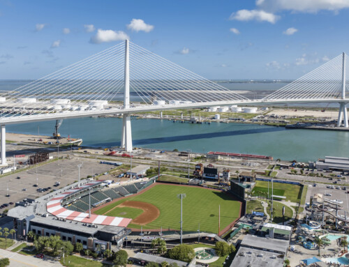 New Harbor Bridge. Corpus Christi, Texas. USA. Under construction.