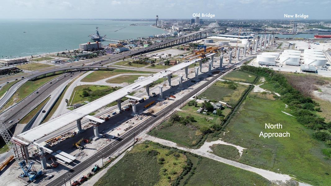 CFCSL Harbor Bridge. Corpus Christi, Texas. Under Construction. - CFCSL