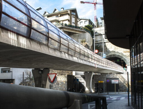 Widening of CG3 in Escaldes Engordany between Carrer J Viladomat and Avinguda Pessebre. Andorra. 2010.