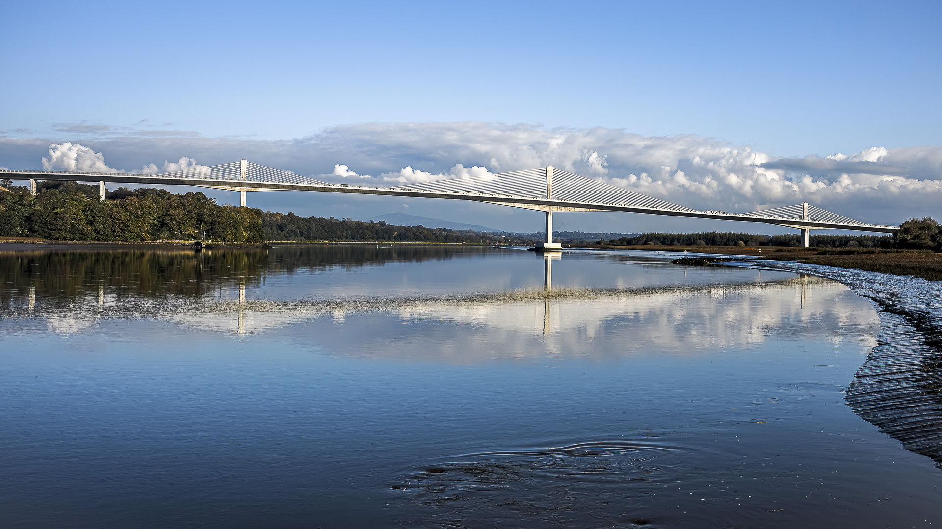 Puente sobre el río Barrow en New Ross. Irlanda. 2020.