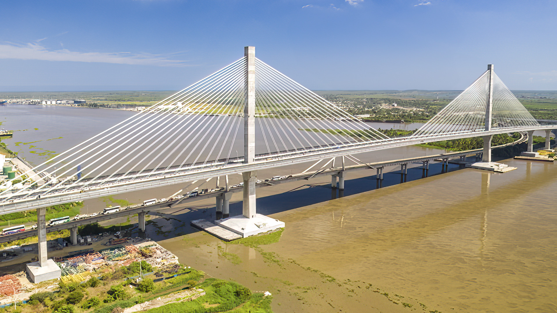 Puente de Pumarejo en Barranquilla. Colombia. 2019.