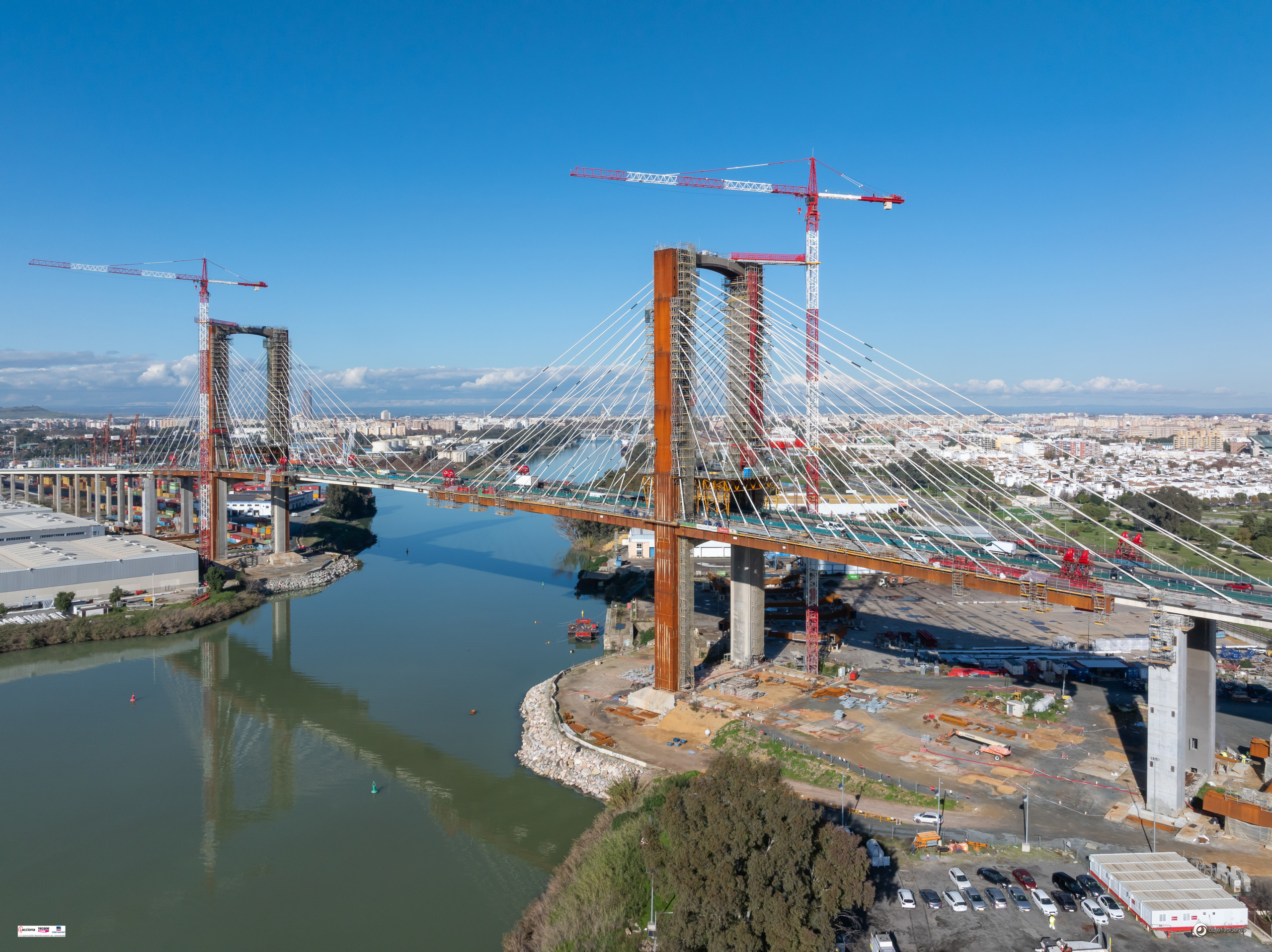 Nuevas imágenes del avance de obra del Puente del Centenario